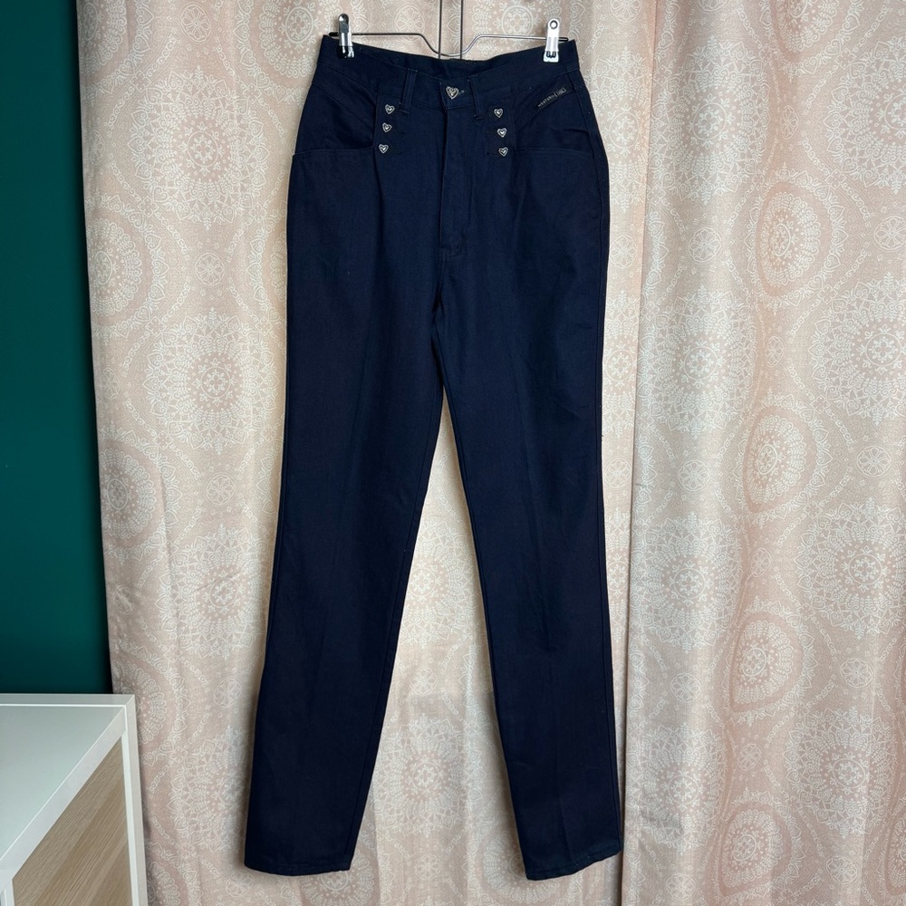 Western Ethics Vintage 90s High Rise Cowgirl Dark Wash Denim Blue Jeans Sz 9/10